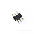 2,54 mm 3p Connectors de capçalera de passadors masculins negres negres